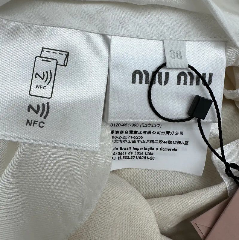 Miu Miu Miu Miu Casual Pants in Cream Color 0089 Size 23" - 5 Thumbnail