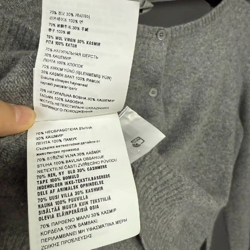 Miu Miu Miu Miu Winter Charcoal Cashmere Cardigan 0089 Size M / US 6-8 / IT 42-44 - 6 Thumbnail