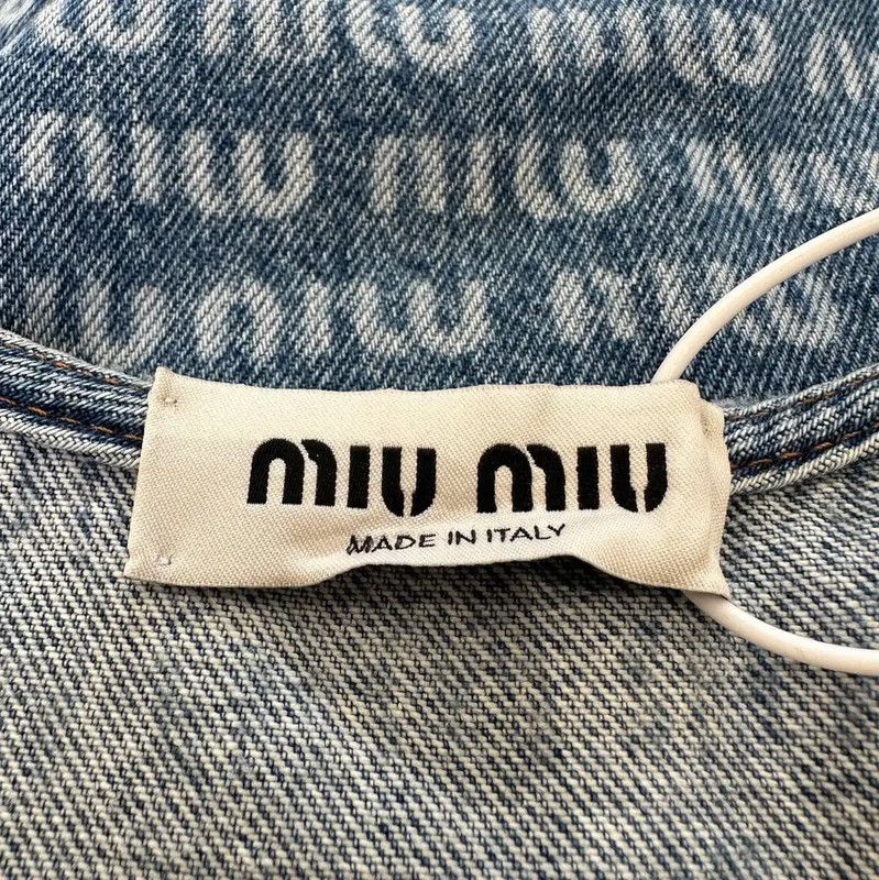 Miu Miu Miu Miu Blue Denim Sleeveless Dress 0089 Size M / US 6-8 / IT 42-44 - 7 Thumbnail