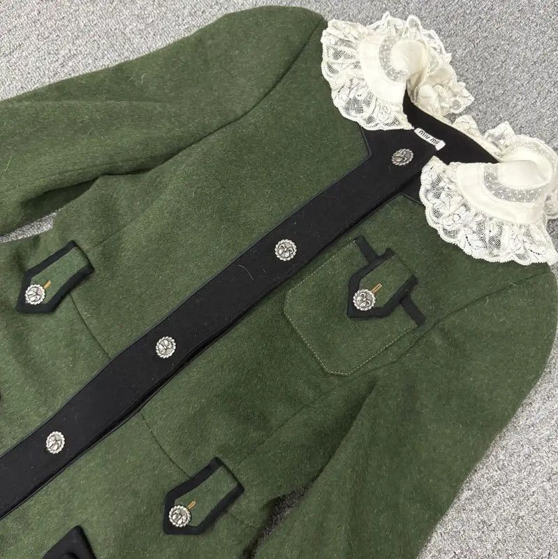 Miu Miu Miu Miu Green Polyester Women's Dress 0089 Size M / US 6-8 / IT 42-44 - 3 Thumbnail