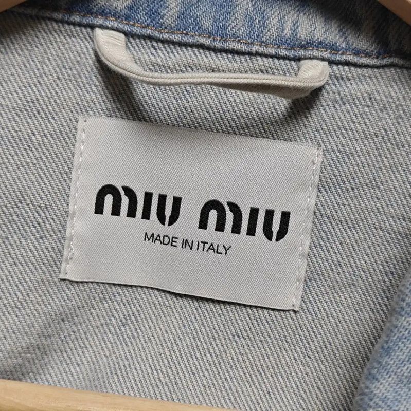 Miu Miu Miu Miu Blue Denim Women's Jacket 0089 Size S / US 4 / IT 40 - 3 Thumbnail