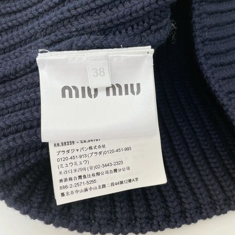Miu Miu Miu Miu Black Wool Zip Jacket for Women 0089 Size M / US 6-8 / IT 42-44 - 7 Thumbnail
