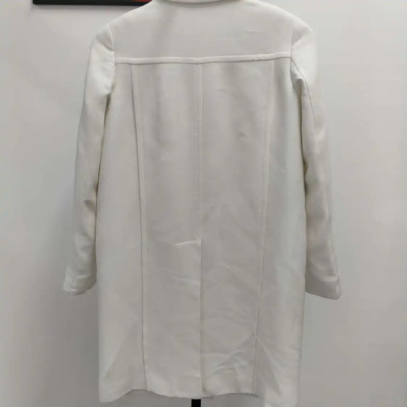 Miu Miu Miu Miu Women's White Spring Jacket with Detail 0089 Size L / US 10 / IT 46 - 2 Thumbnail