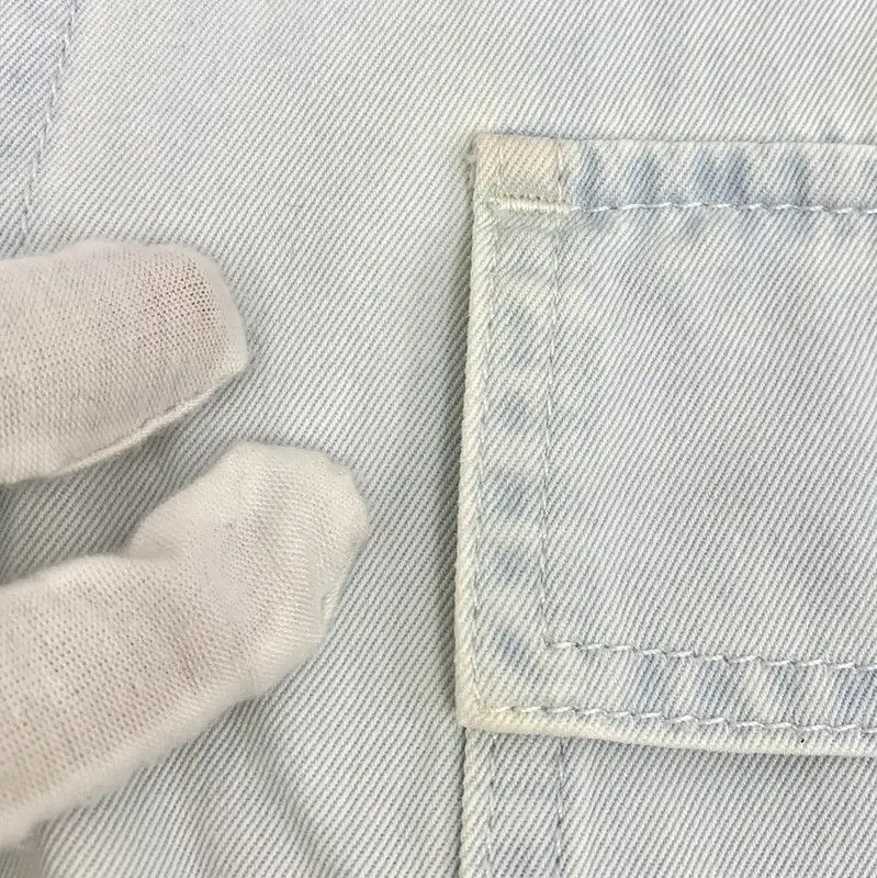 Miu Miu Miu Miu Light Blue Cotton Women's Jacket 0089 Size XS / US 0-2 / IT 36-38 - 10 Thumbnail