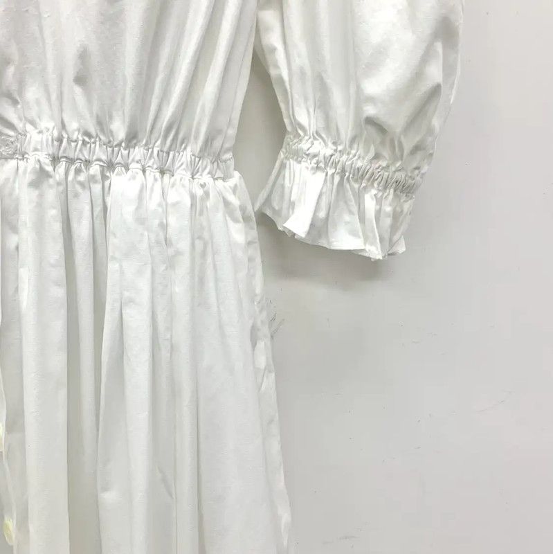 Miu Miu Miu Miu White Cotton Dress with Sailor Collar 0089 Size M / US 6-8 / IT 42-44 - 4 Thumbnail