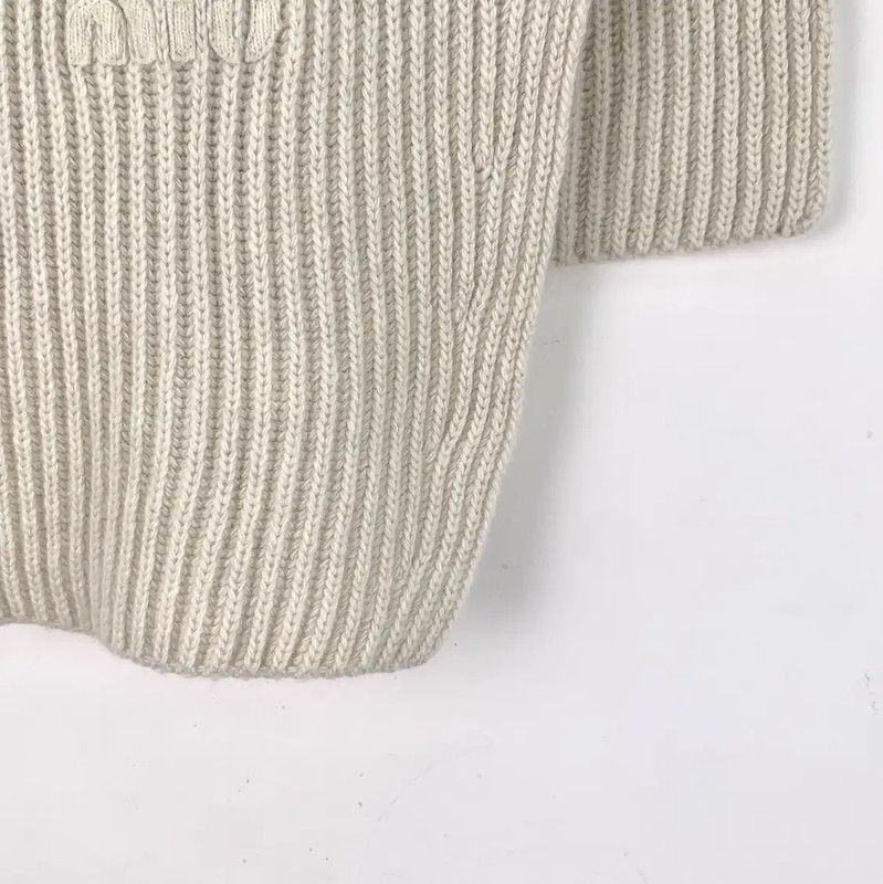 Miu Miu Miu Miu Light Brown Wool Pullover Sweater 0089 Size ONE SIZE - 5 Thumbnail