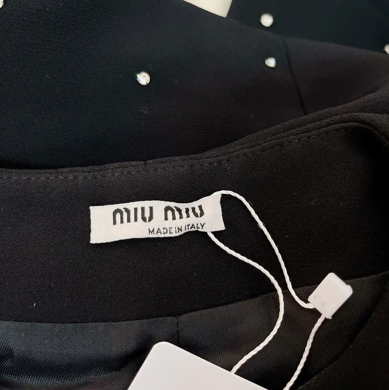Miu Miu Miu Miu Black Spring Autumn Jacket for Women 0089 Size L / US 10 / IT 46 - 6 Thumbnail