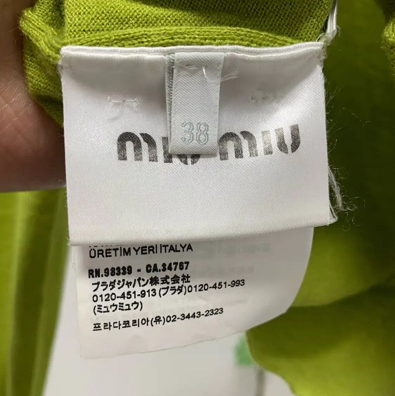 Miu Miu Miu Miu Green Women's Pullover Sweater 0089 Size S / US 4 / IT 40 - 5 Thumbnail