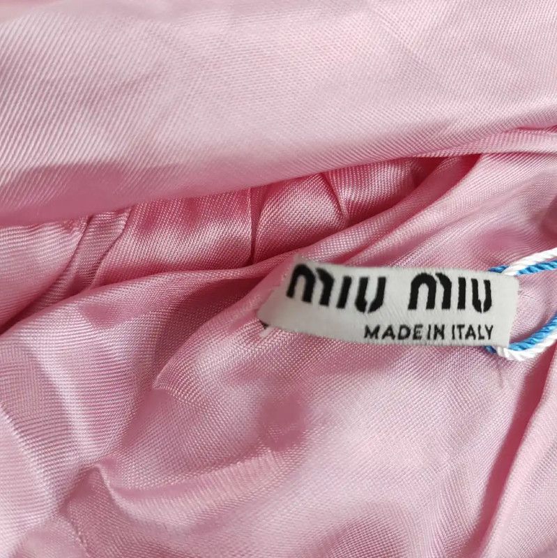 Miu Miu Miu Miu Women's Pink Fleece Zip-Up Cardigan 0089 Size M / US 6-8 / IT 42-44 - 3 Thumbnail