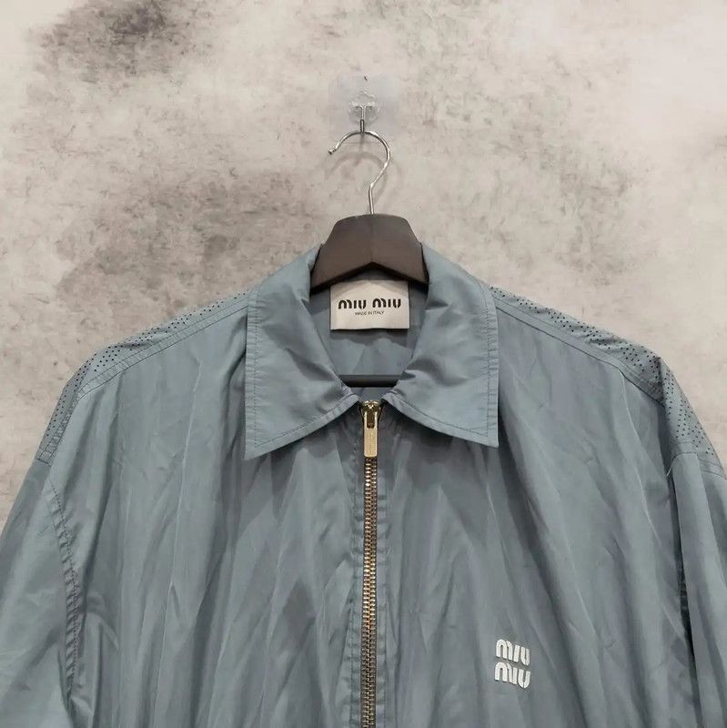 Miu Miu Miu Miu Spring Autumn Light Blue Long Coat 0089 Size M / US 6-8 / IT 42-44 - 3 Thumbnail