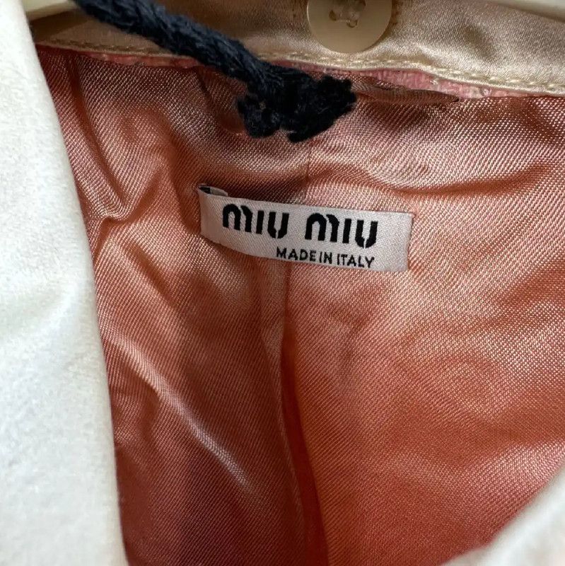 Miu Miu Miu Miu Pink Cotton Cardigan for Women 0089 Size M / US 6-8 / IT 42-44 - 3 Thumbnail