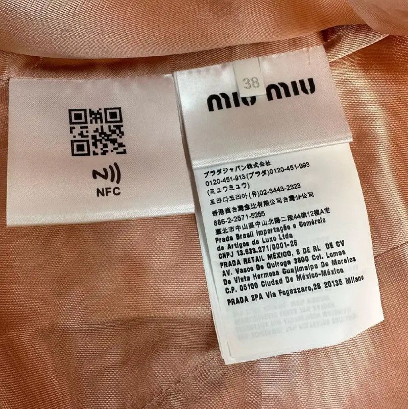 Miu Miu Miu Miu Pink Cotton Cardigan for Women 0089 Size M / US 6-8 / IT 42-44 - 4 Thumbnail
