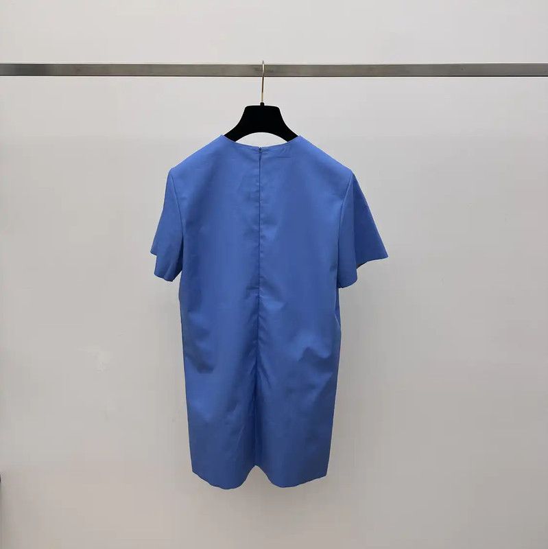 Miu Miu Miu Miu Light Blue Women's Dress 0089 Size M / US 6-8 / IT 42-44 - 2 Thumbnail