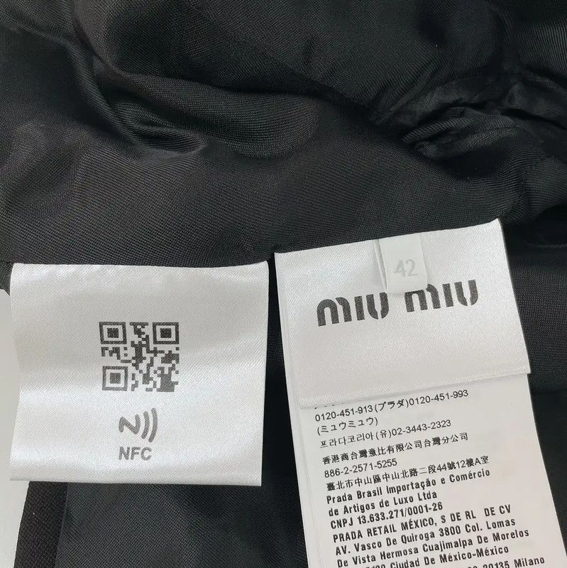 Miu Miu Miu Miu Women's Black Wool Cropped Jacket 0089 Size M / US 6-8 / IT 42-44 - 7 Thumbnail