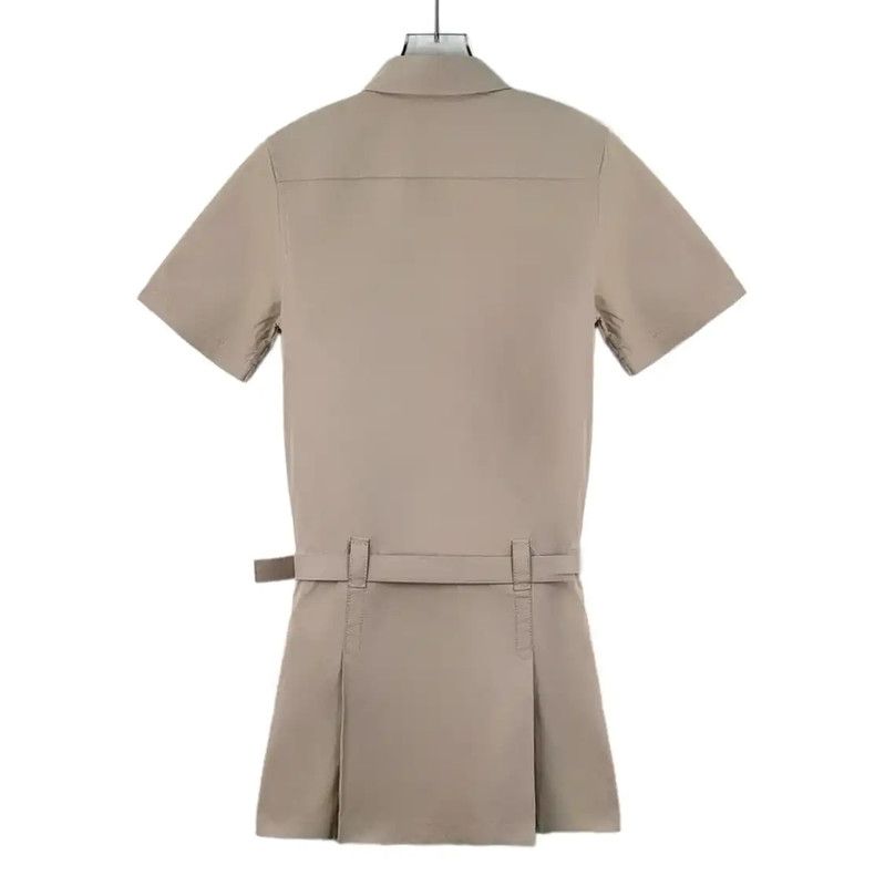 Miu Miu Miu Miu Brown Cotton Women's Dress 0089 Size XS / US 0-2 / IT 36-38 - 2 Thumbnail