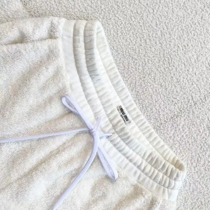 Miu Miu Miu Miu White Cotton Women's Sweater Set 0089 Size XS / US 0-2 / IT 36-38 - 5 Thumbnail
