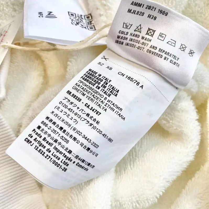 Miu Miu Miu Miu White Cotton Women's Sweater Set 0089 Size XS / US 0-2 / IT 36-38 - 7 Thumbnail