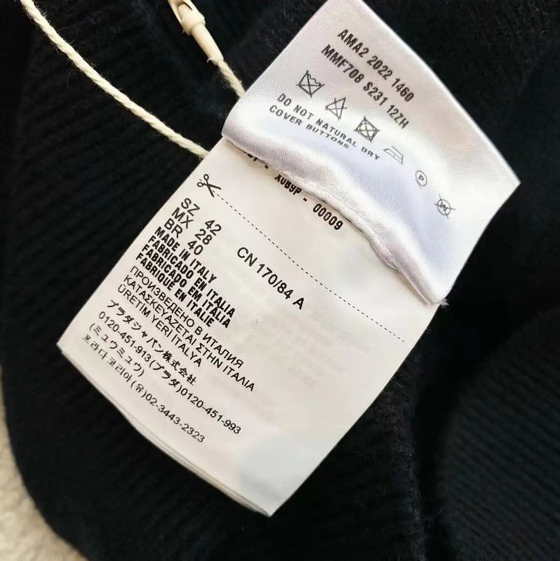 Miu Miu Miu Miu Navy Cashmere Pullover Sweater 0089 Size ONE SIZE - 5 Thumbnail