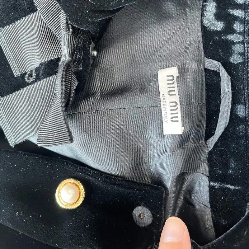 Miu Miu Miu Miu Black Wool Women's Jacket 0089 Size XS / US 0-2 / IT 36-38 - 3 Thumbnail