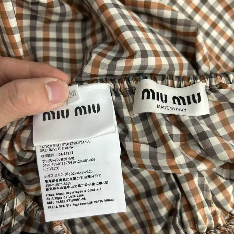 Miu Miu Miu Miu Summer Colorblock Embroidered Women's Shorts 0089 Size 23" - 4 Thumbnail