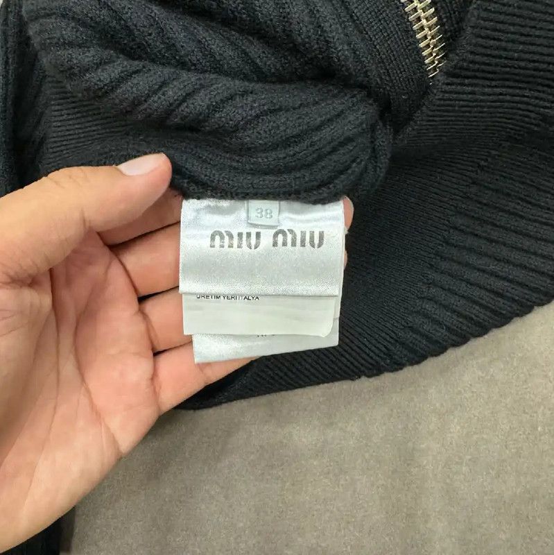 Miu Miu Miu Miu Black Wool Women's Jacket 0089 Size M / US 6-8 / IT 42-44 - 4 Thumbnail