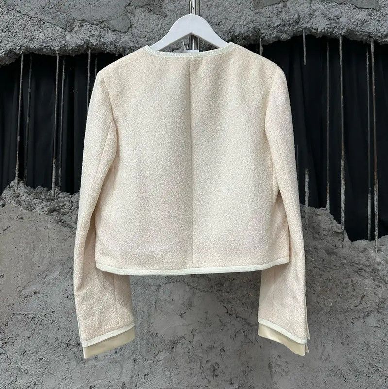 Miu Miu Miu Miu Spring Autumn Beige Women's Jacket 0089 Size ONE SIZE - 2 Thumbnail
