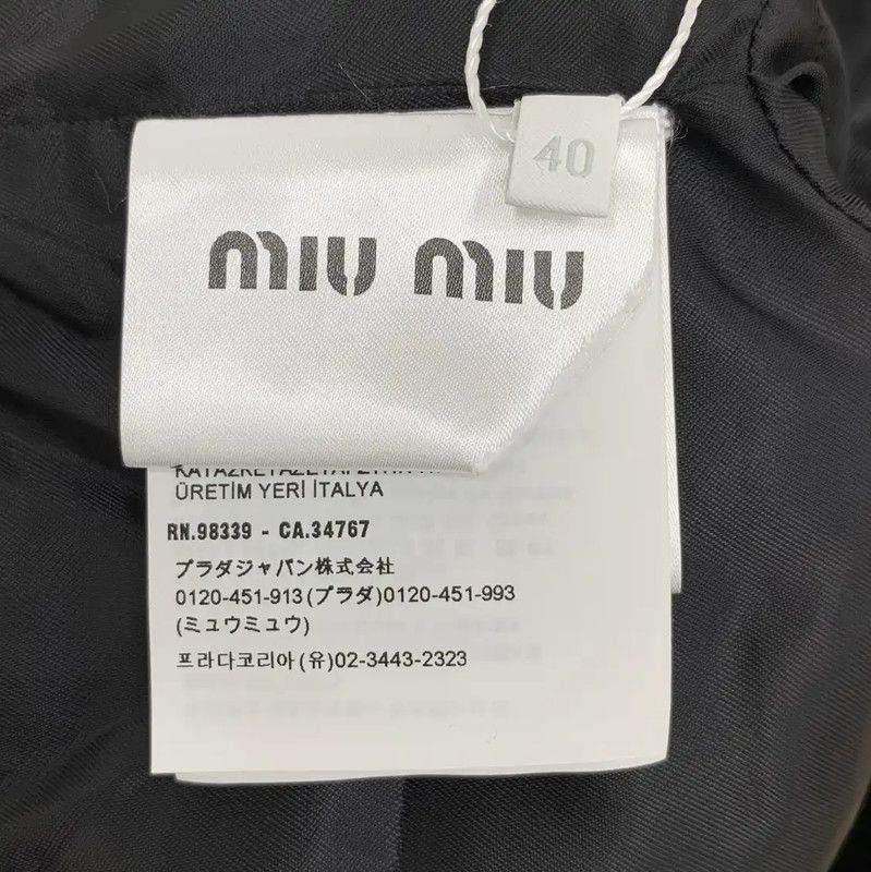Miu Miu Miu Miu Black Velour Women's Jacket 0089 Size M / US 6-8 / IT 42-44 - 7 Thumbnail