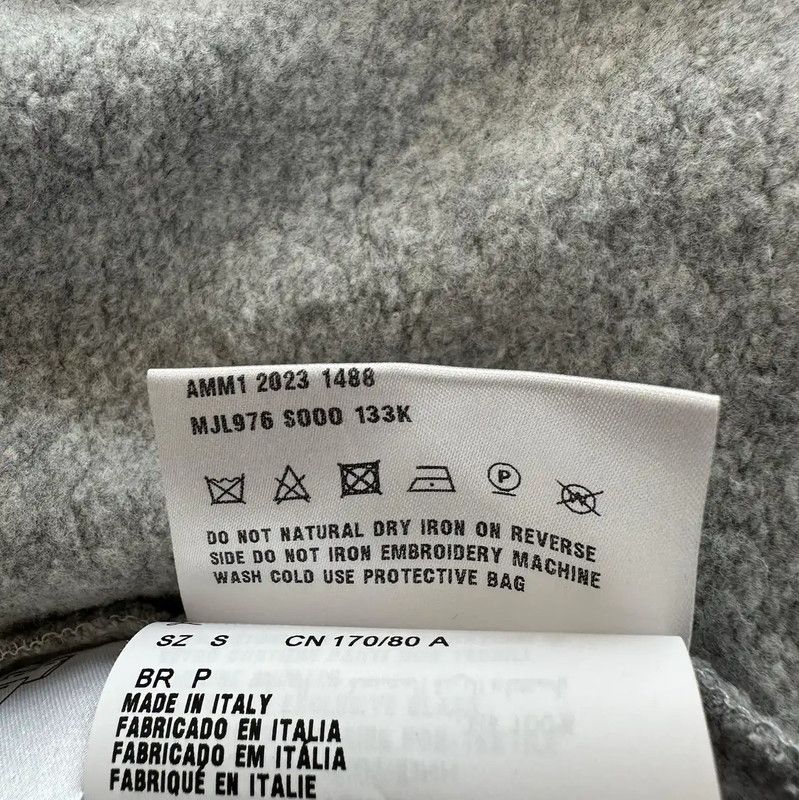 Miu Miu Miu Miu Gray Cropped Sweatshirt for Women 0089 Size S / US 4 / IT 40 - 9 Thumbnail