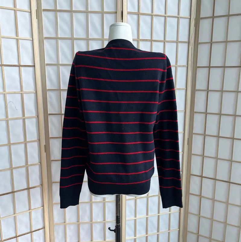 Miu Miu Miu Miu Striped Wool Sweater for Women 0089 Size L / US 10 / IT 46 - 2 Thumbnail