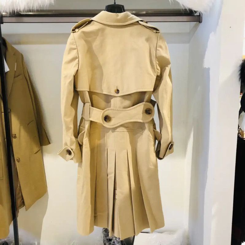 Miu Miu Miu Miu Khaki Cotton Women's Trench Coat 0089 Size M / US 6-8 / IT 42-44 - 4 Thumbnail
