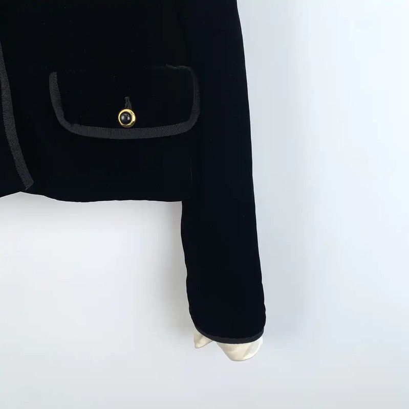 Miu Miu Miu Miu Black Cropped Women's Jacket 0089 Size S / US 4 / IT 40 - 4 Thumbnail