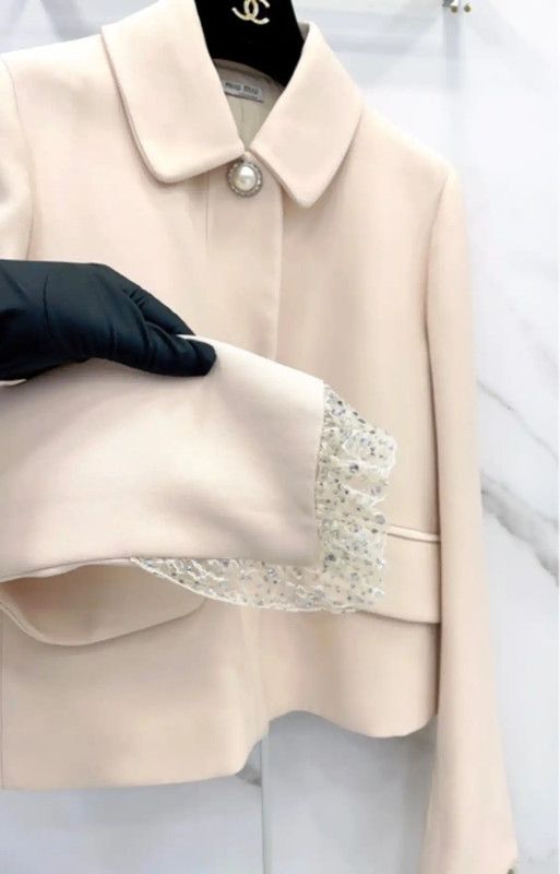 Miu Miu Miu Miu Pink Cotton Blend Women's Jacket 0089 Size S / US 4 / IT 40 - 5 Thumbnail