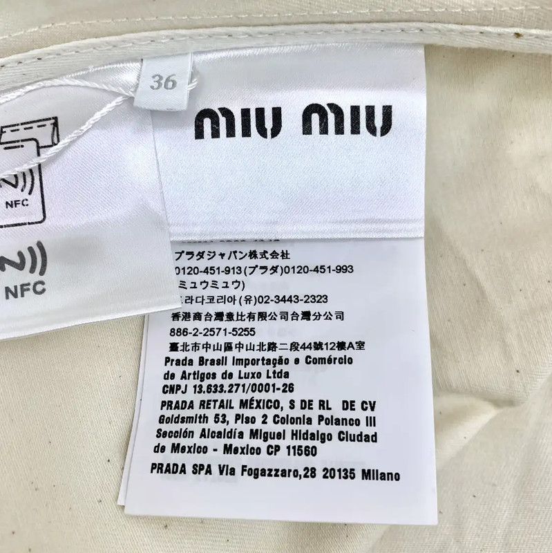 Miu Miu Miu Miu Beige Cotton Women's Jacket 0089 Size XS / US 0-2 / IT 36-38 - 8 Thumbnail