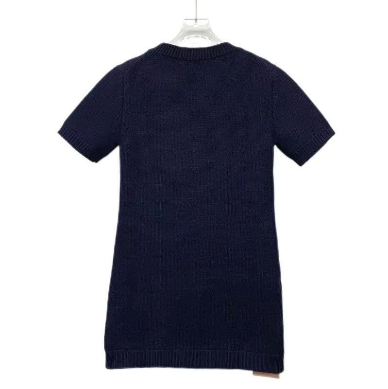 Miu Miu Miu Miu Navy Wool Women's Dress in XS Size 0089 Size XS / US 0-2 / IT 36-38 - 2 Thumbnail