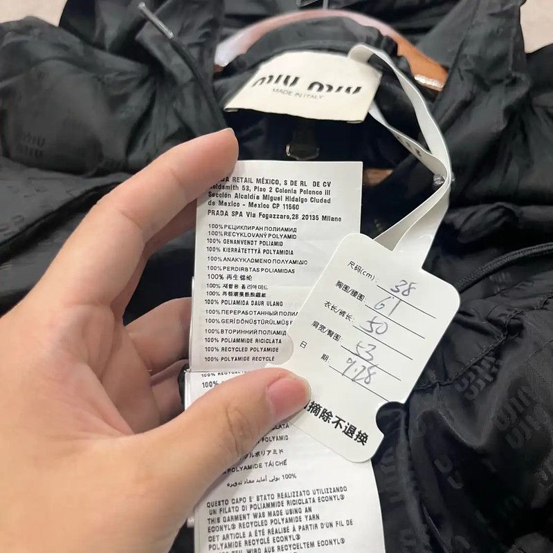 Miu Miu Miu Miu Black Women's Cropped Jacket 0089 Size S / US 4 / IT 40 - 5 Thumbnail