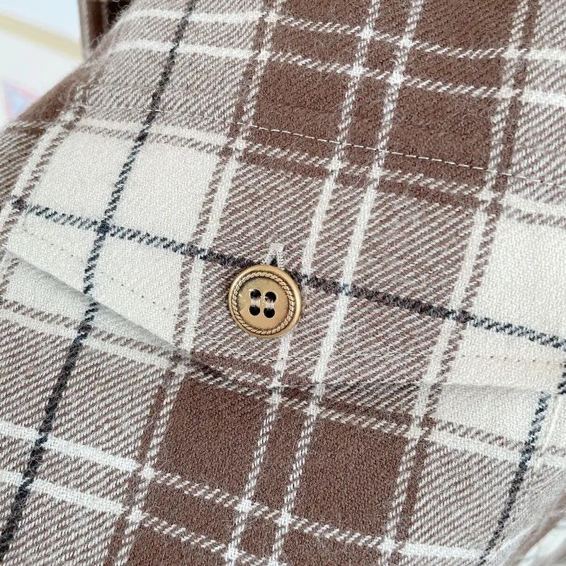 Miu Miu Miu Miu Brown Check Wool Jacket for Women 0089 Size S / US 4 / IT 40 - 5 Thumbnail