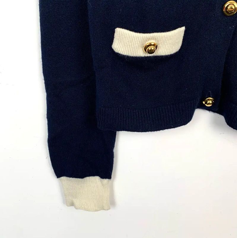 Miu Miu Miu Miu Blue Cashmere Women's Jacket 0089 Size M / US 6-8 / IT 42-44 - 4 Thumbnail