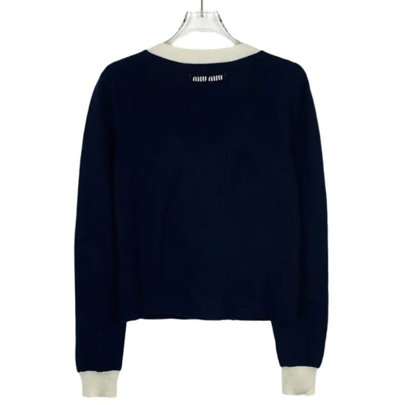 Miu Miu Miu Miu Blue Cashmere Women's Jacket 0089 Size M / US 6-8 / IT 42-44 - 2 Thumbnail