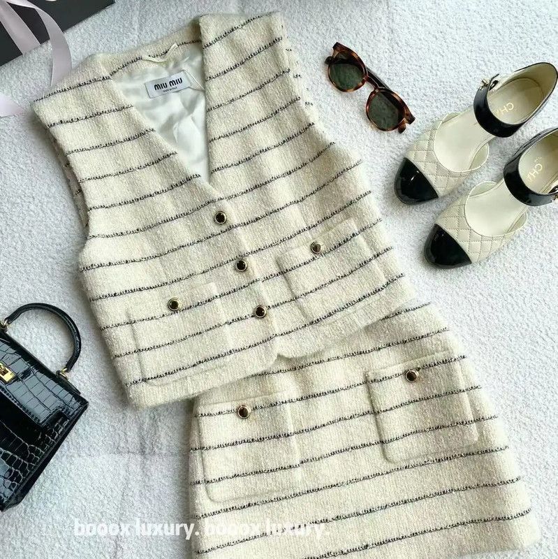 Miu Miu Multicolor Wool Dress 0089