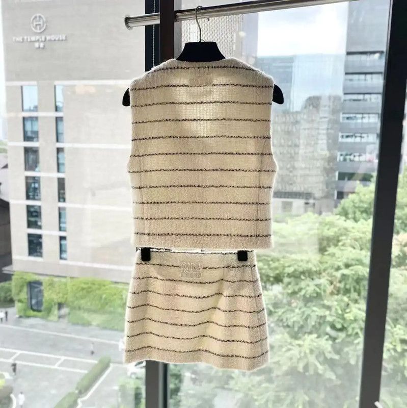 Miu Miu Multicolor Wool Dress 0089