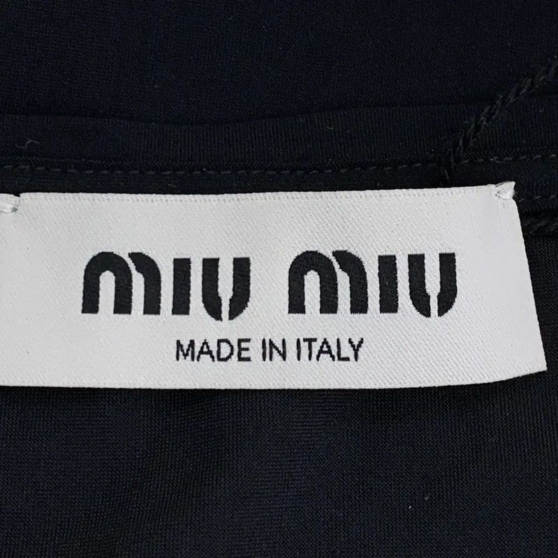 Miu Miu Miu Miu Black Short Sleeve Dress XS 0089 Size XS / US 0-2 / IT 36-38 - 7 Thumbnail