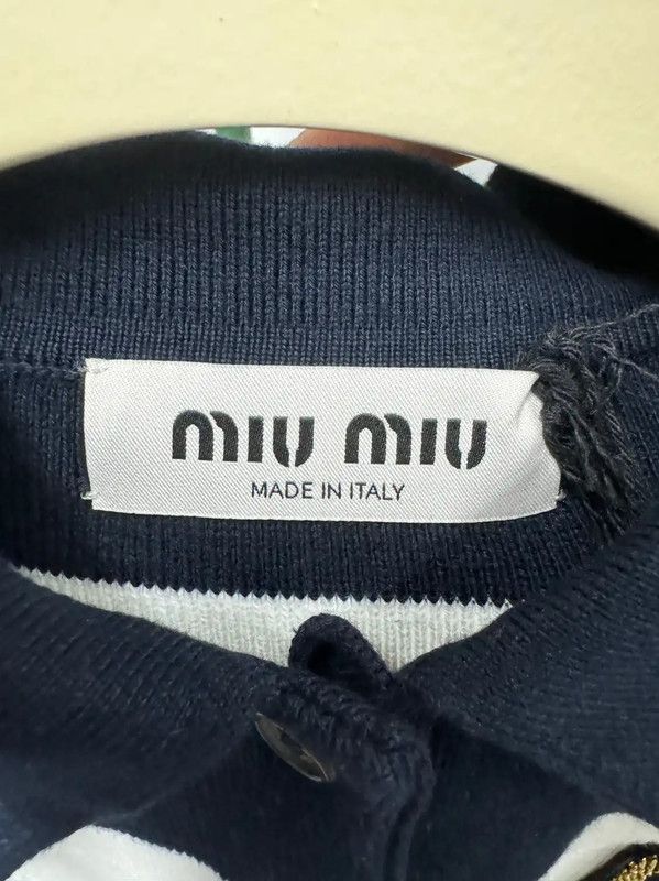 Miu Miu Miu Miu Black Cotton Short Sleeve T-Shirt 0089 Size S / US 4 / IT 40 - 3 Thumbnail