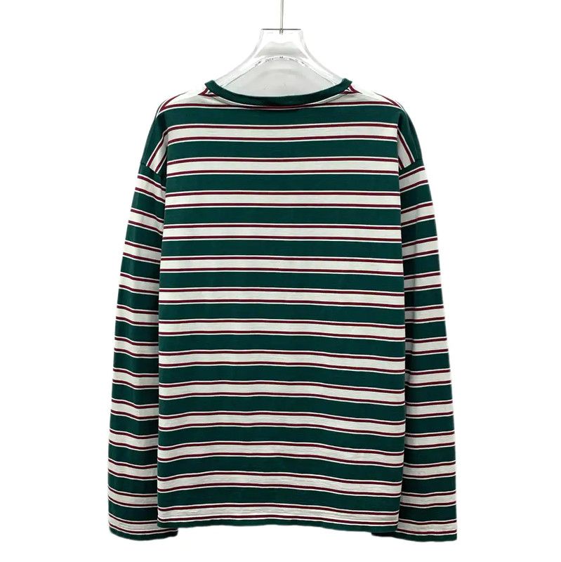 Miu Miu Miu Miu Striped Long Sleeve Cotton Tee 0089 Size S / US 4 / IT 40 - 2 Thumbnail