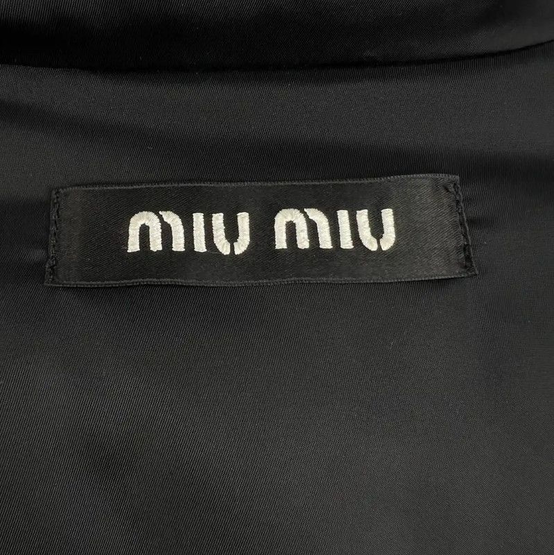 Miu Miu Miu Miu Black Puffer Jacket with Embellishments 0089 Size M / US 6-8 / IT 42-44 - 4 Thumbnail