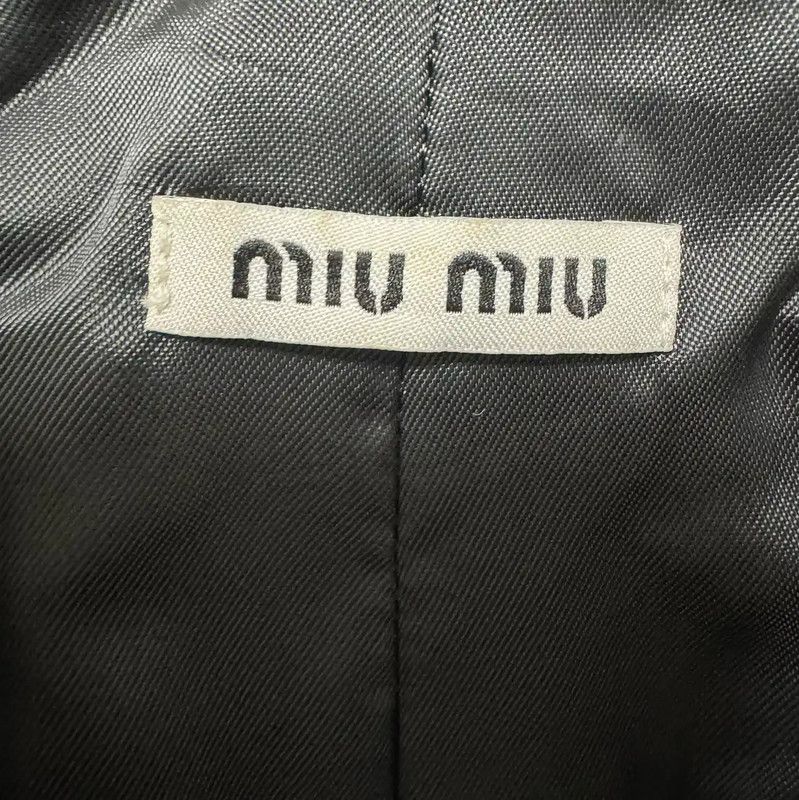 Miu Miu Miu Miu Black Embroidered Leather Jacket 0089 Size M / US 6-8 / IT 42-44 - 7 Thumbnail