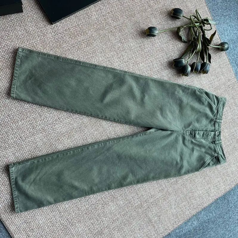 Miu Miu Miu Miu Women's Military Green Cotton Jeans 0089 Size 28" / US 6 / IT 42 - 2 Thumbnail