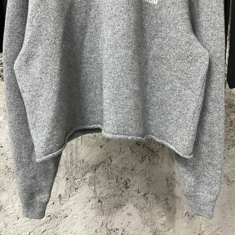 Miu Miu Miu Miu Gray Women's Pullover Sweater 0089 Size ONE SIZE - 4 Thumbnail