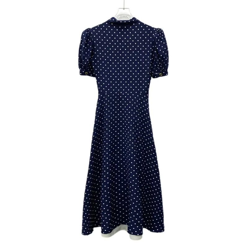 miu miu blue dress 1990's Miu Miu Eye Hook Closure Babydoll Dress  villa amour vintage
