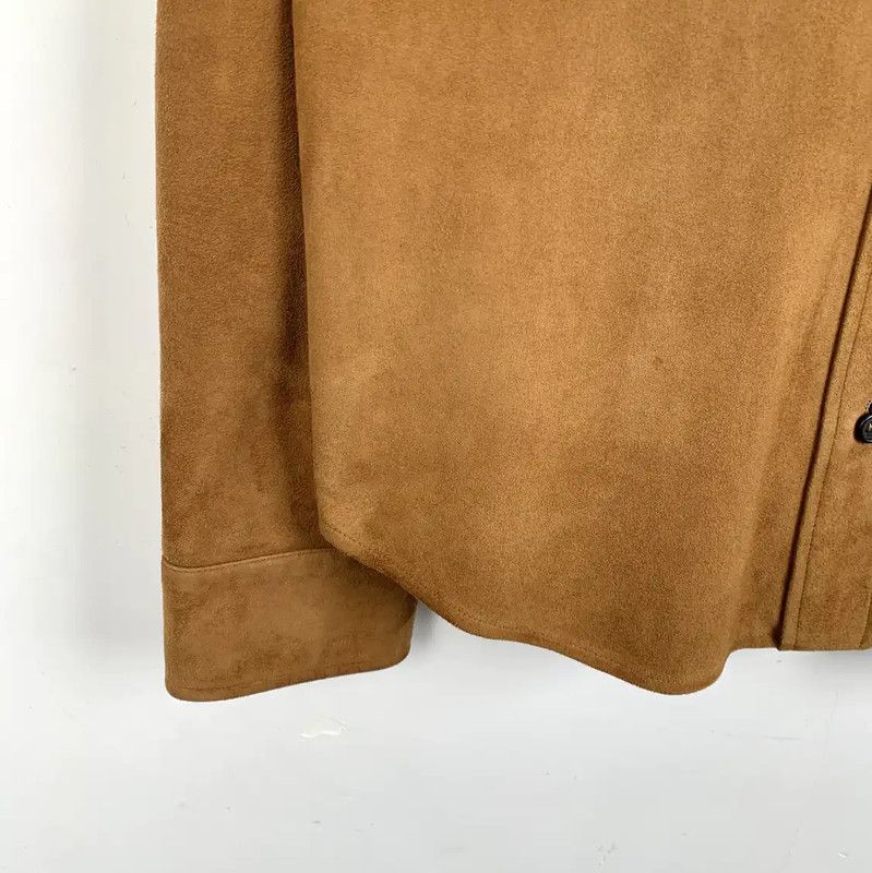 Miu Miu Miu Miu Brown Leather Women's Shirt 0089 Size XS / US 0-2 / IT 36-38 - 4 Thumbnail