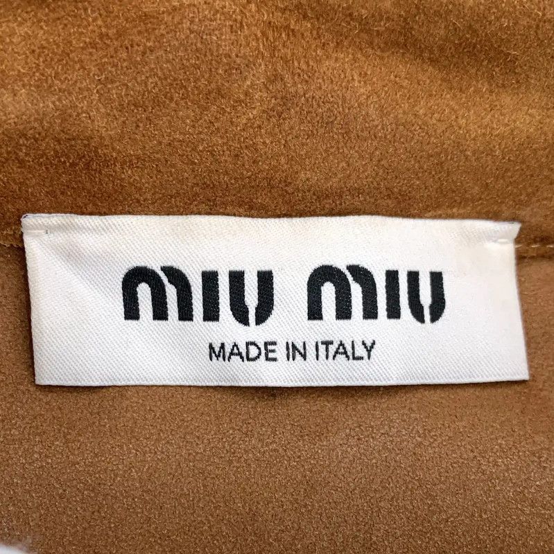 Miu Miu Miu Miu Brown Leather Women's Shirt 0089 Size XS / US 0-2 / IT 36-38 - 7 Thumbnail